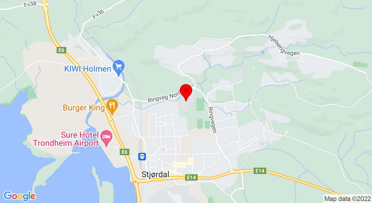 Google Map of Stokkan Ungdomsskole,+Stjørdal