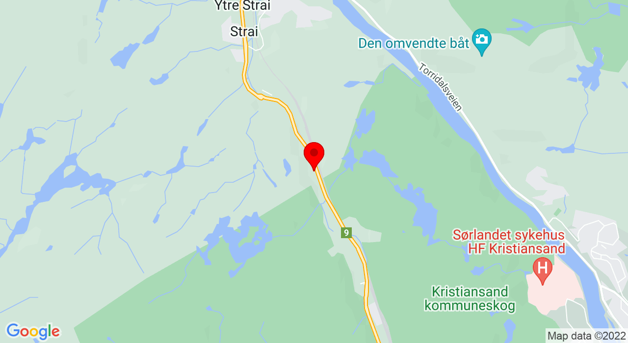 Google Map of Dalaneveien 73,4618+KRISTIANSAND S