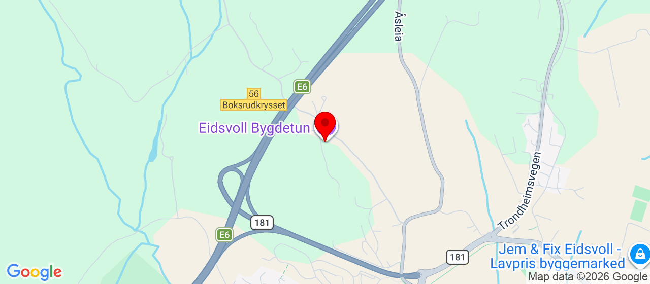 Kart over Spetalsvegen 60 Eidsvoll
