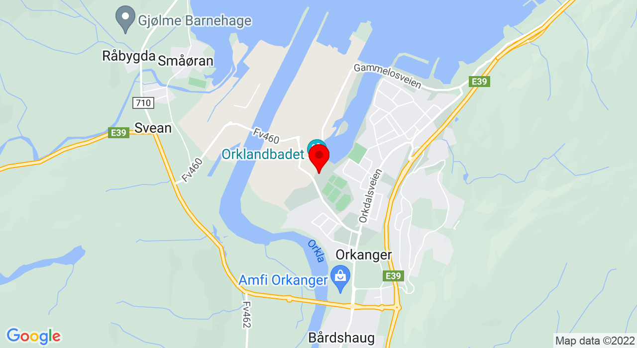 Google Map of Klatrehallen,7300+ORKANGER