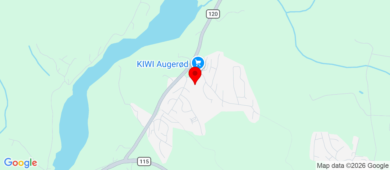 Kart over Augerødveien 1 SPERREBOTN