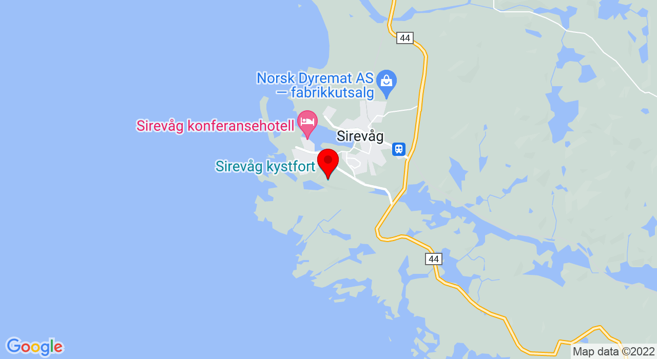 Google Map of Sirevåg Kystfort,+