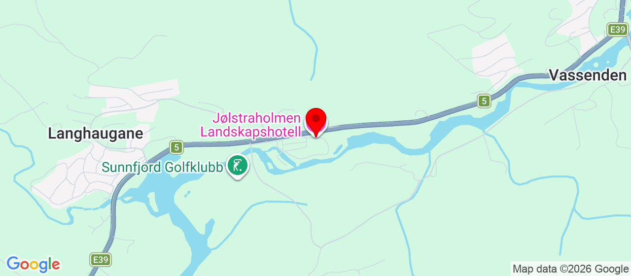 Kart over Jølstraholmen Vassenden
