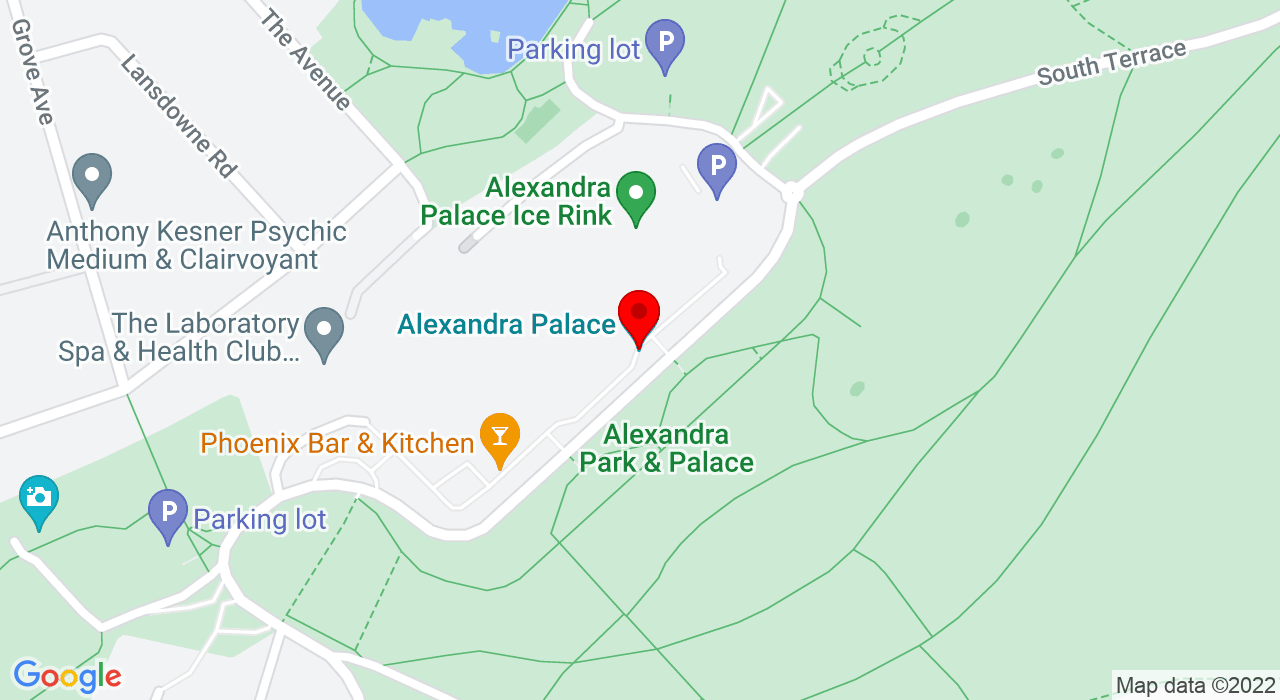 Google Map of Alexandra Palace,N22 7AY+london
