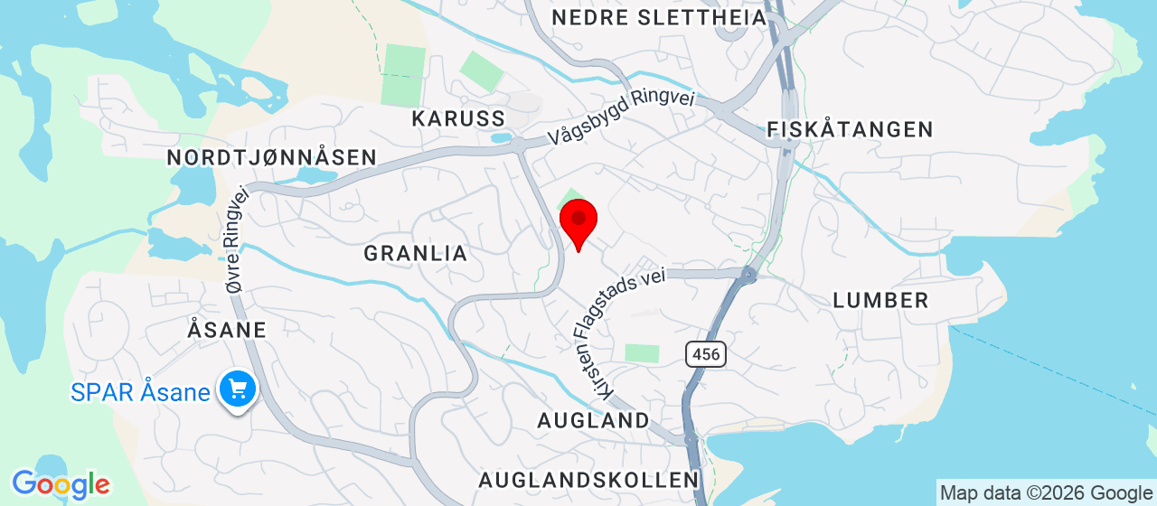 Kart over Kirsten Flagstads vei 30 KRISTIANSAND S