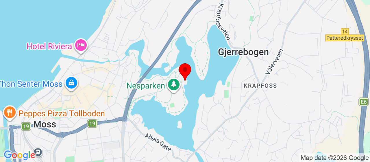 Kart over Rundhuset, NEsparken Moss