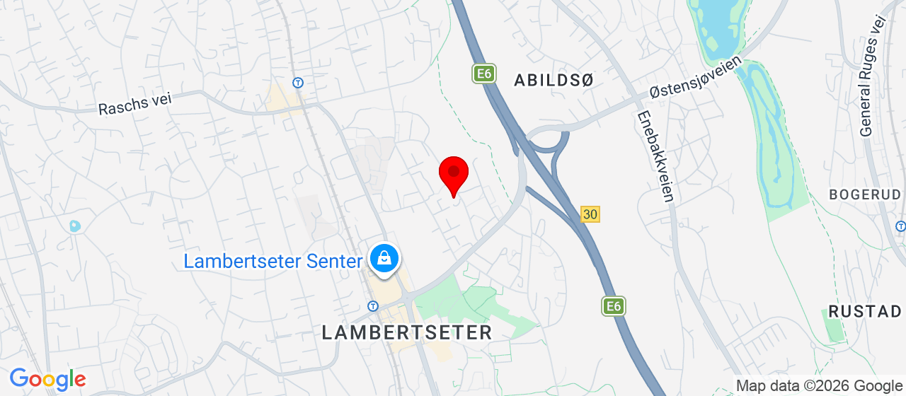 Kart over Gina Krogs vei 9A OSLO