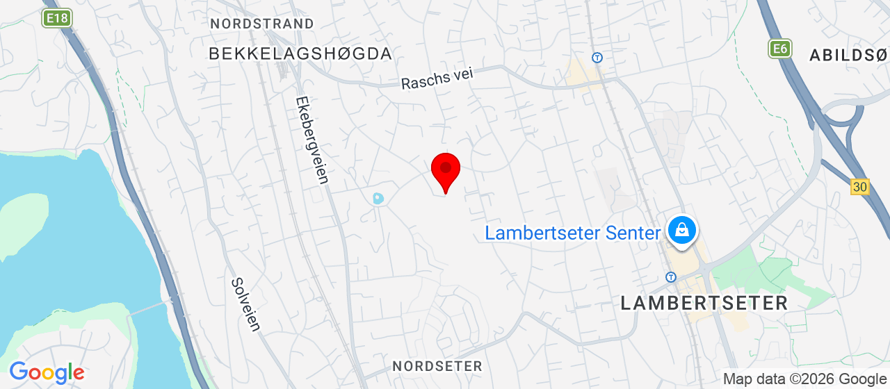 Kart over Hønsehuset på Randgaard i Nordseterveien 55 