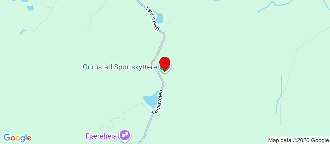 Kart over Tauleveien 44 Grimstad