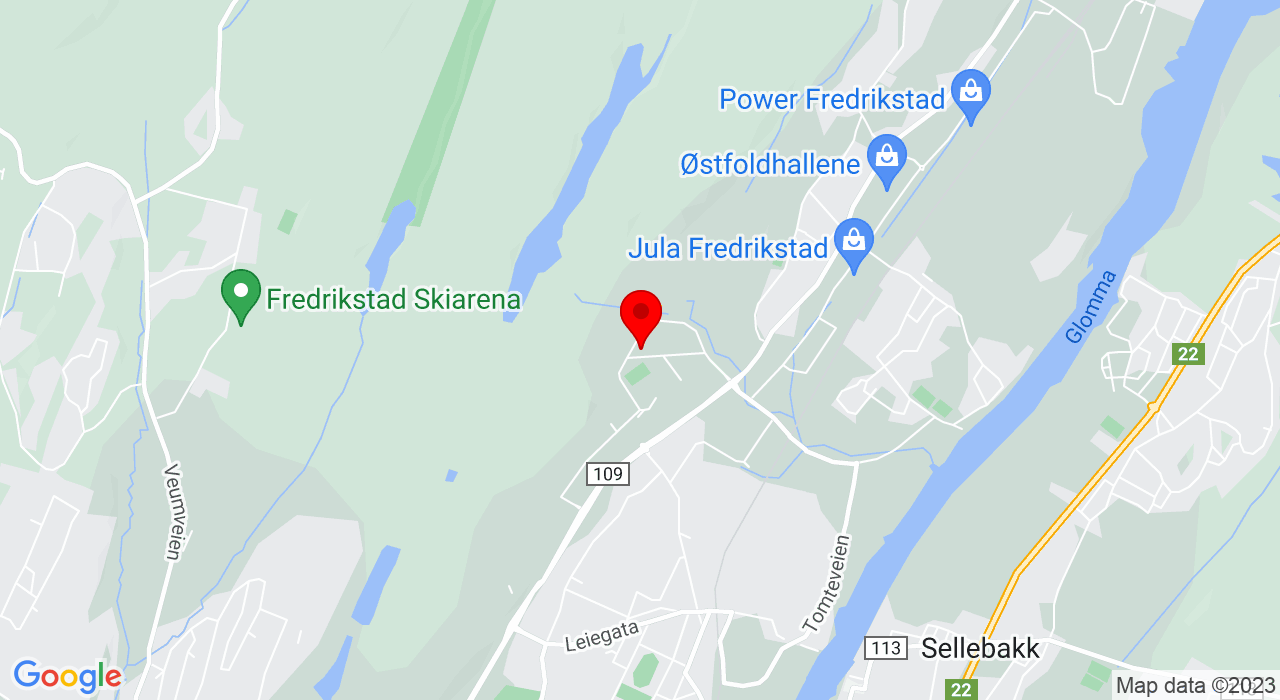 Google Map of Råbekksvingen 1,1617+Fredrikstad