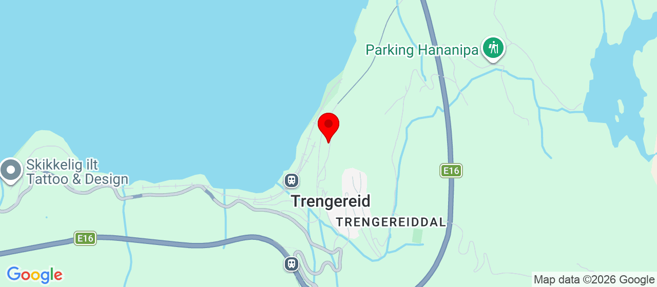 Kart over Gamle Vaksdalsvegen 43 TRENGEREID