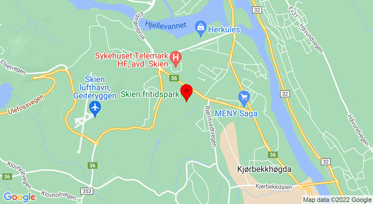 Google Map of skien fritidspark,+
