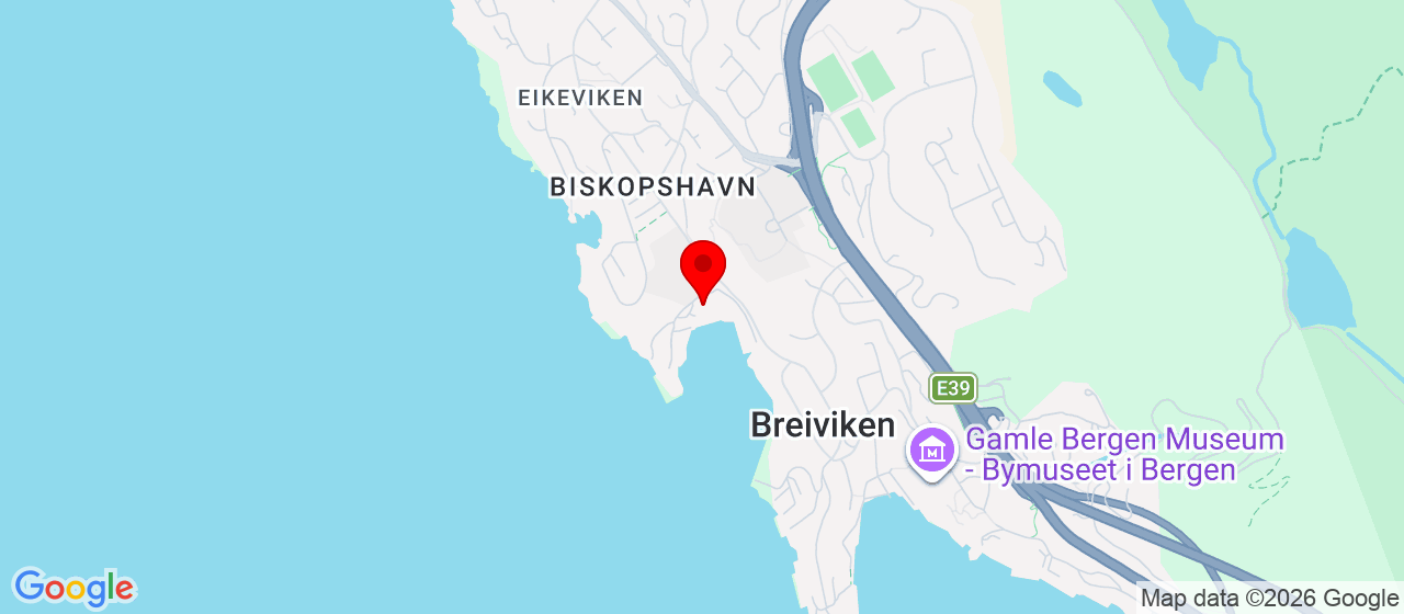 Kart over Breiviken 3B, Bergen Bergen