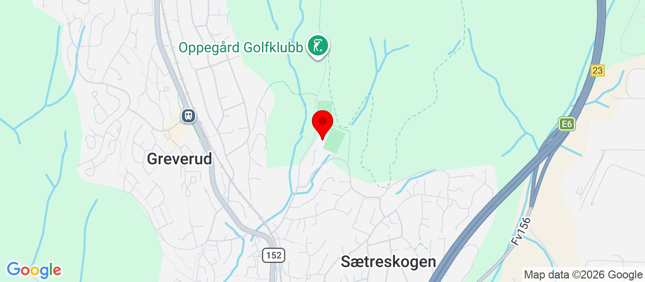 Kart over Kongeveien 291 Oppegård