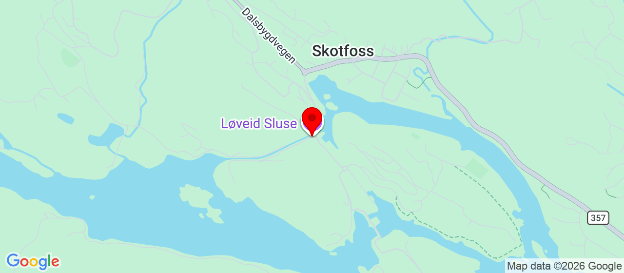 Kart over Skotfossvegen 300 Skien