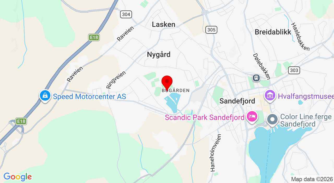 Google Map of https://www.google.com/maps/place/Jotun hallen - sportveien 25 - oppmøte foran,3224+Sandefjord