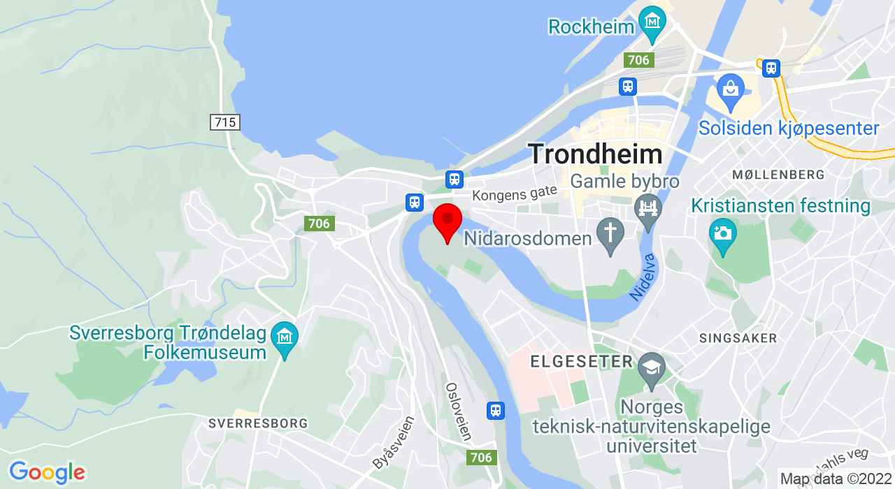 Google Map of Klostergata 90,7030+Trondheim