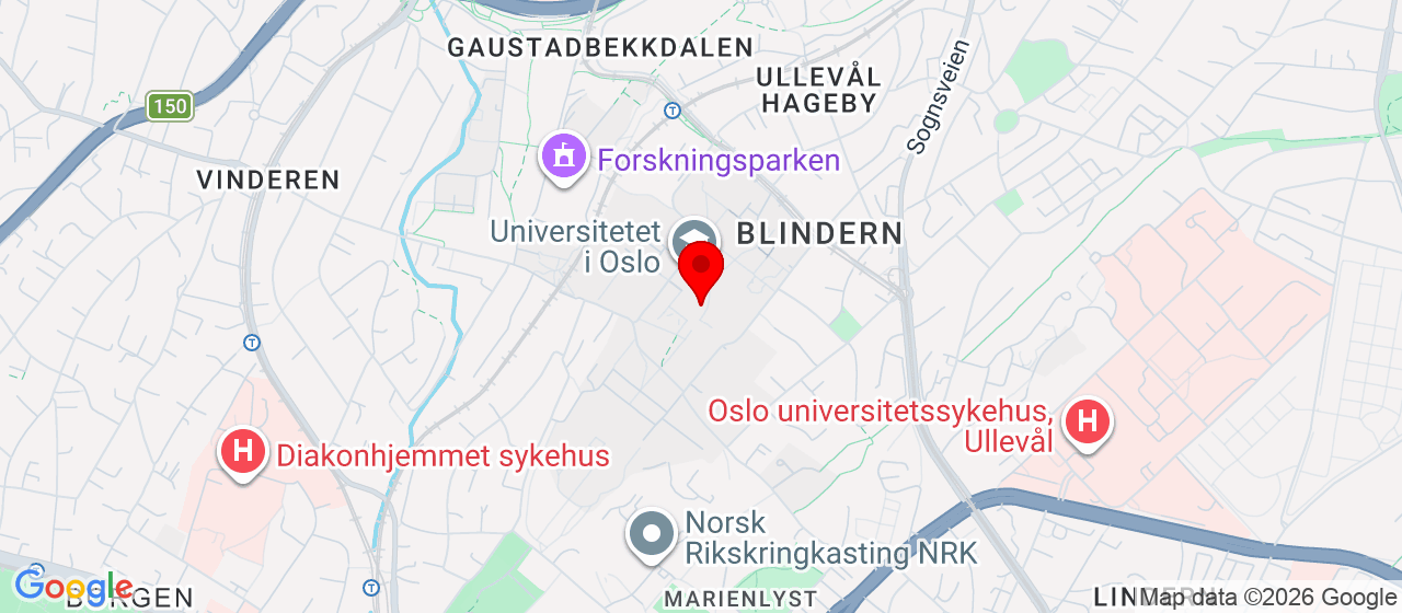 Kart over Problemveien 11 Oslo
