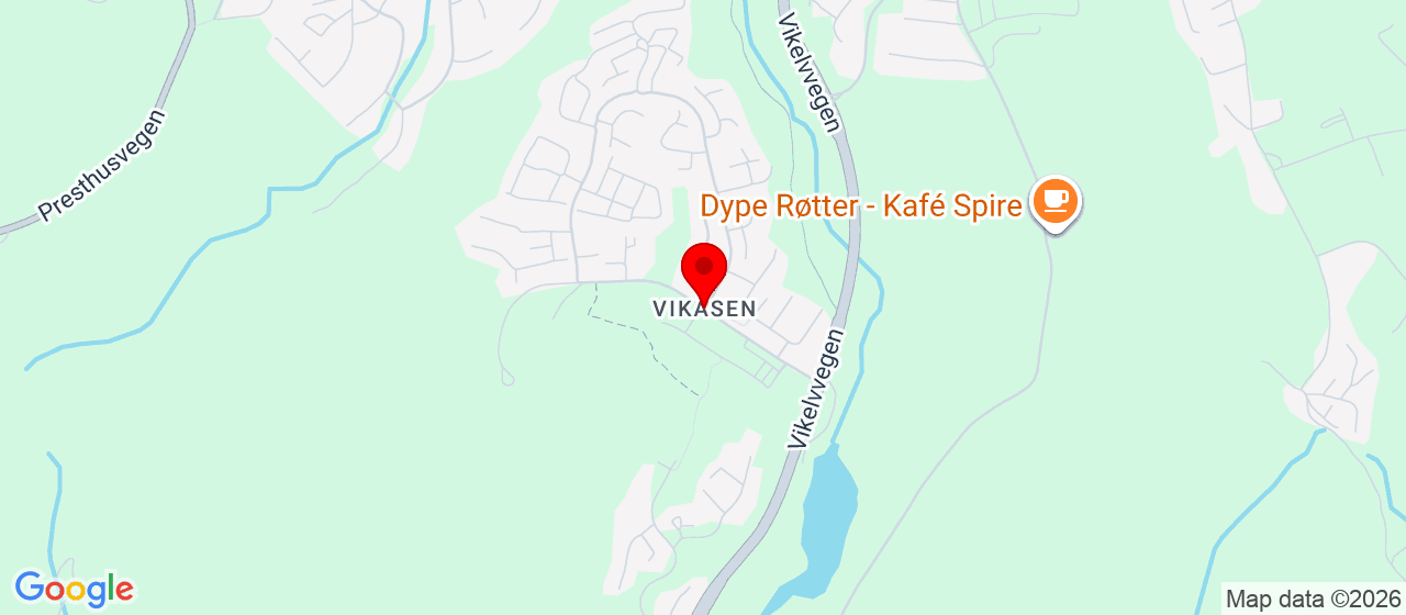 Kart over Vikåsen, Ranheim 7054 Trondheim, Noruega RANHEIM