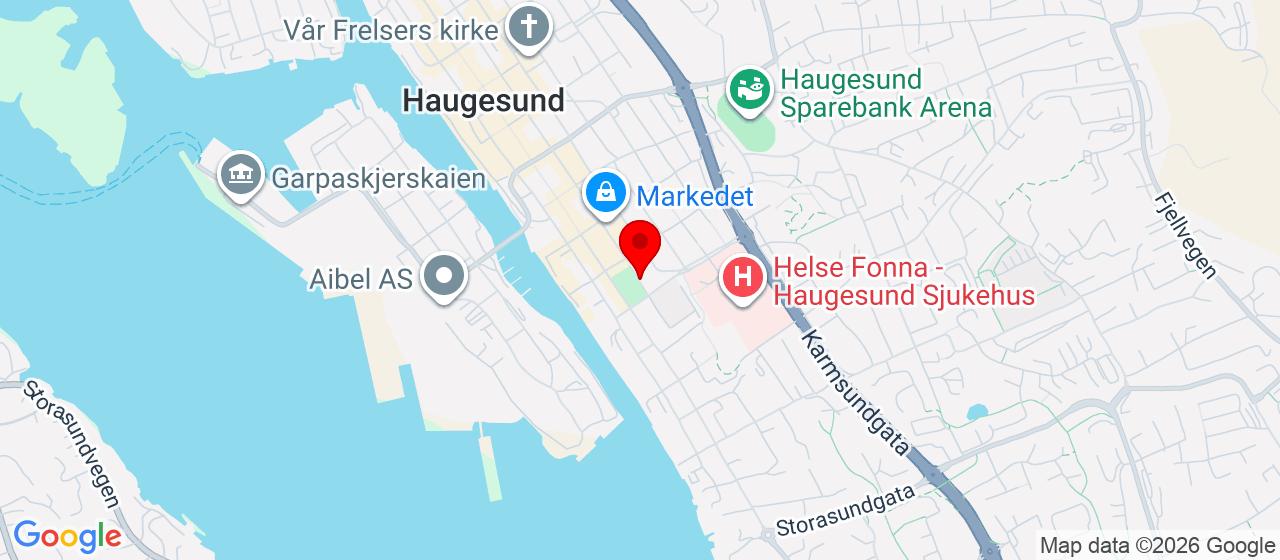 Kart over Karmsundhallen, Haugesund Haugesund