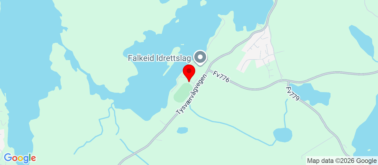 Kart over Tysværvågvegen 597 Tysværvåg