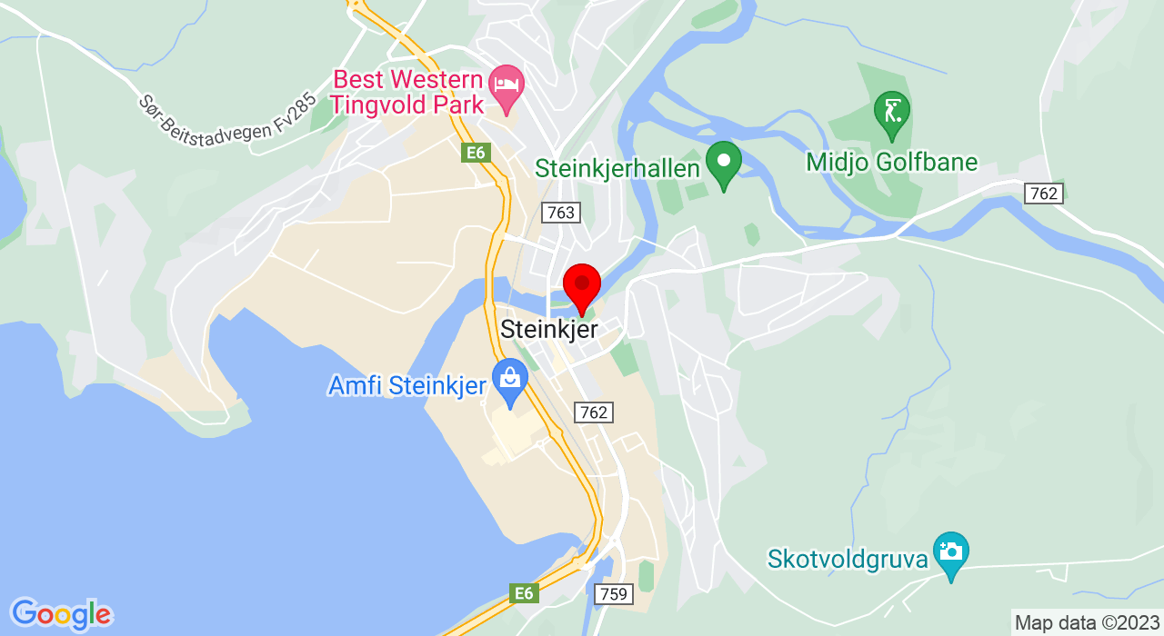Google Map of Rismelen Aktivitetspark,+Steinkjer