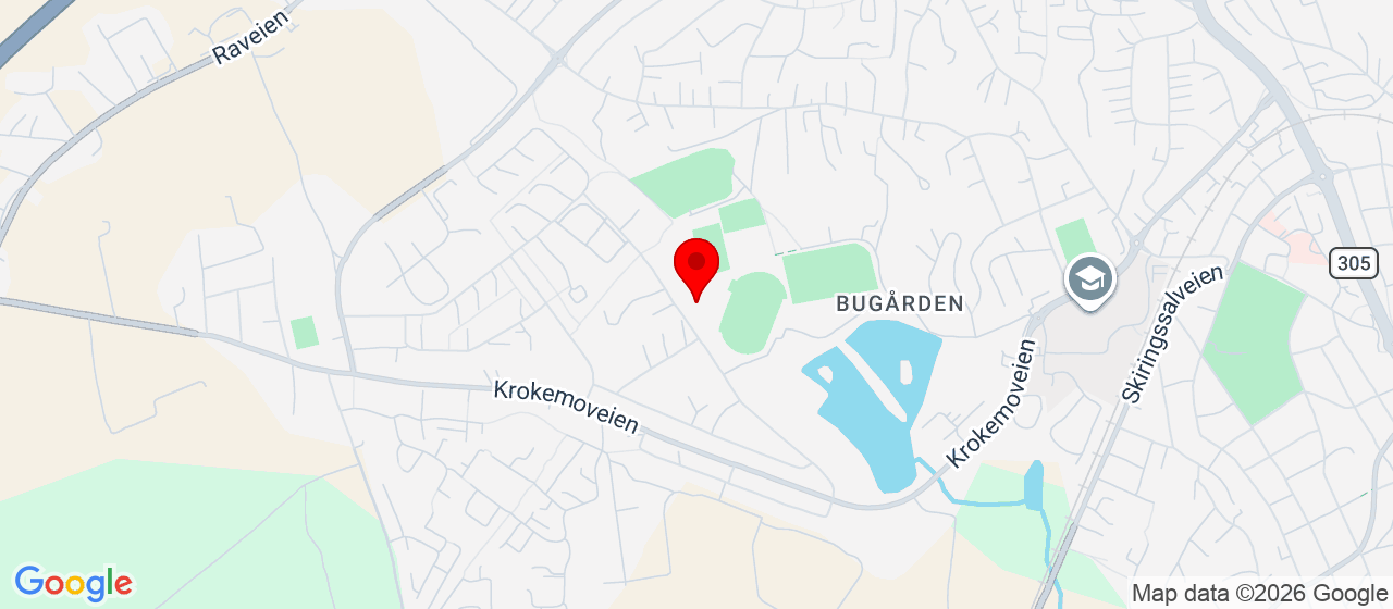 Kart over Sportsveien 29 SANDEFJORD