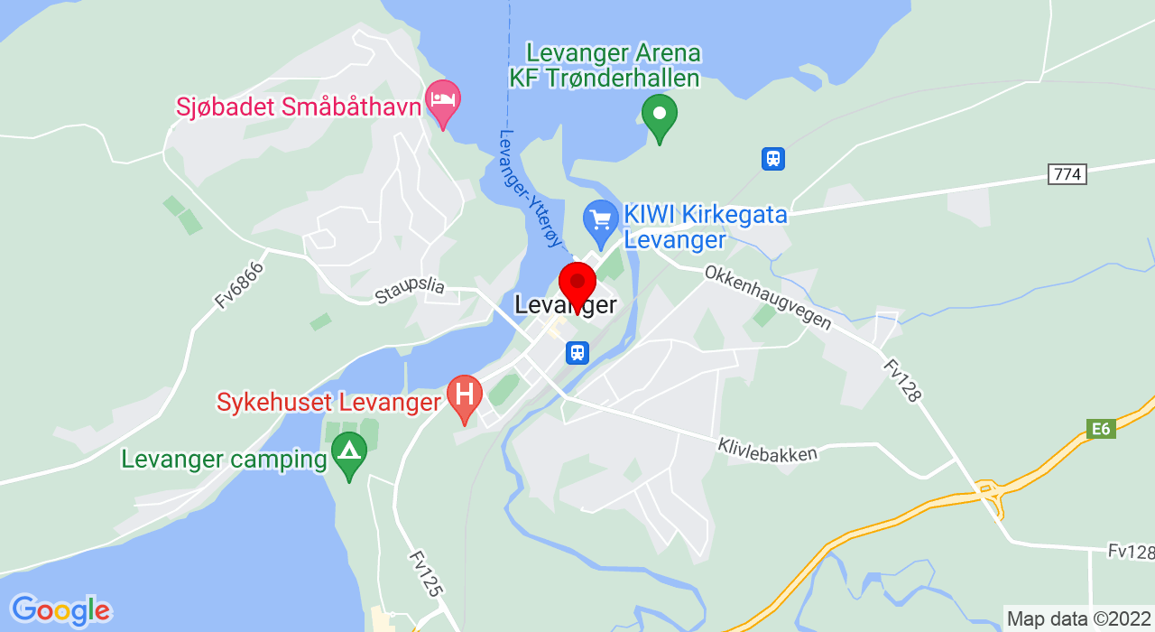 Google Map of Levanger / Steinkjer,7601+LEVANGER