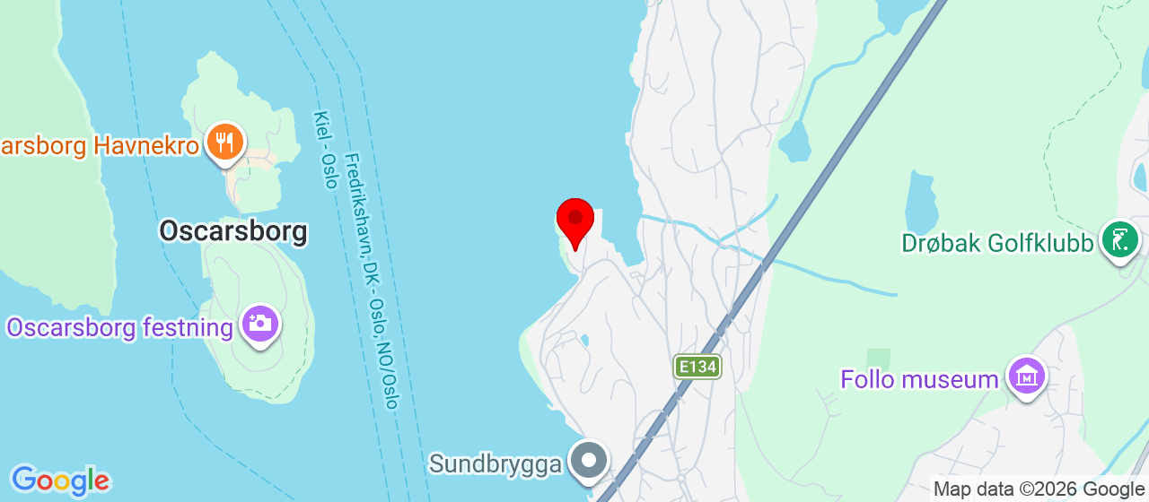Kart over Husvikholmen 4 Drøbak