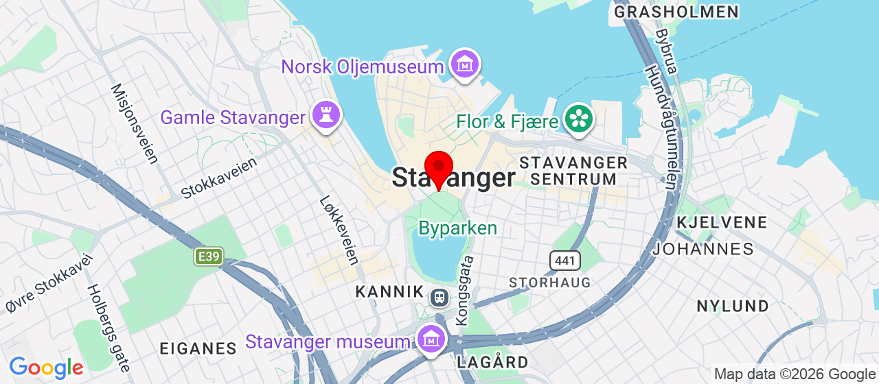 Kart over Stavanger - Lassa Kunstgress 