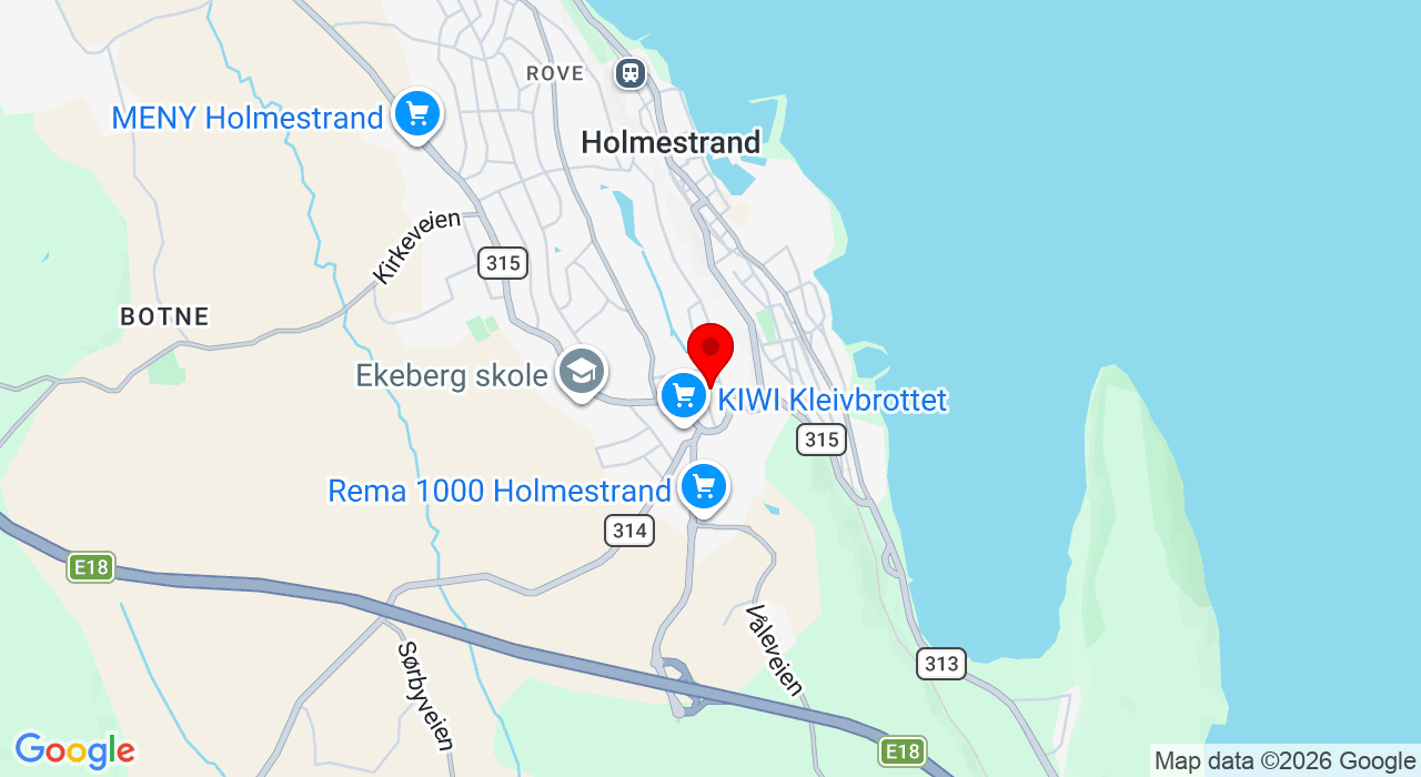 Google Map of https://www.google.com/maps/place/Kleivbrottet 1,3080+Holmestrand