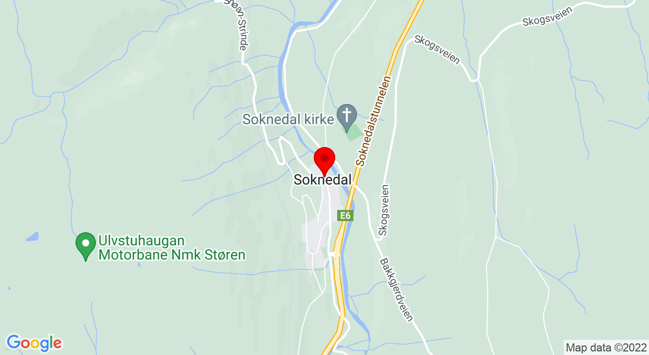 Google Map of Hauka Skiskytterstadion,7288+SOKNEDAL