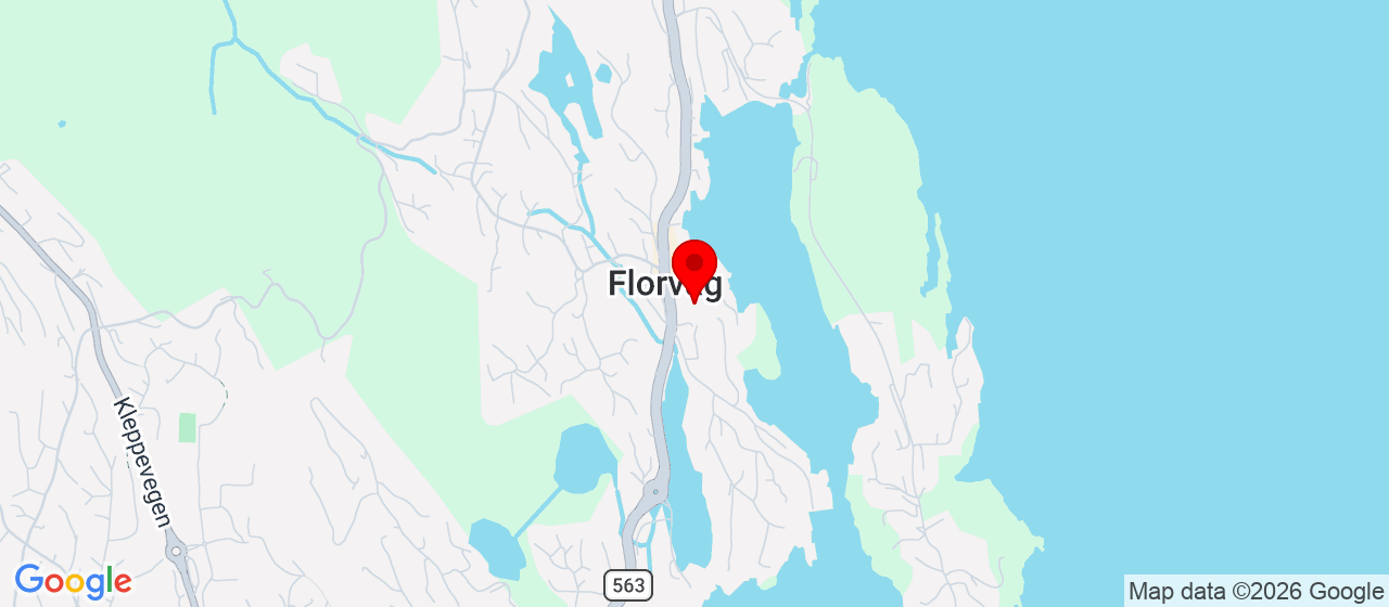 Kart over Florvågvegen 79 Florvåg
