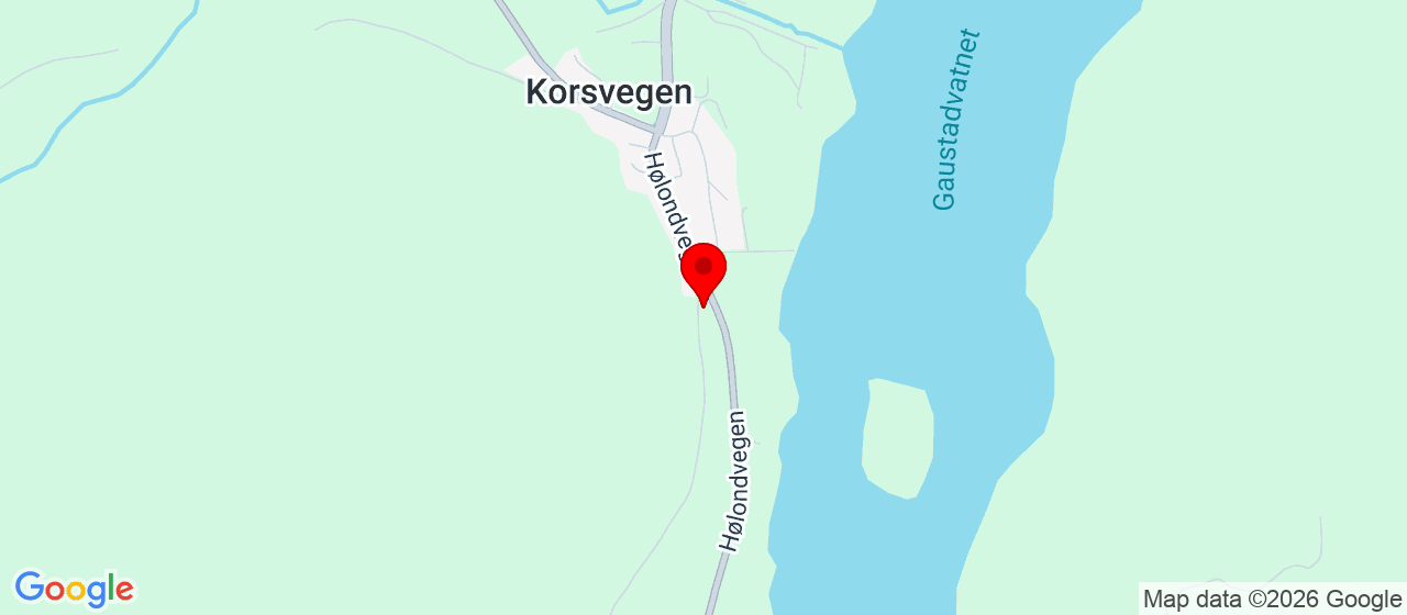 Kart over Hølondvegen 2097 Korsvegen