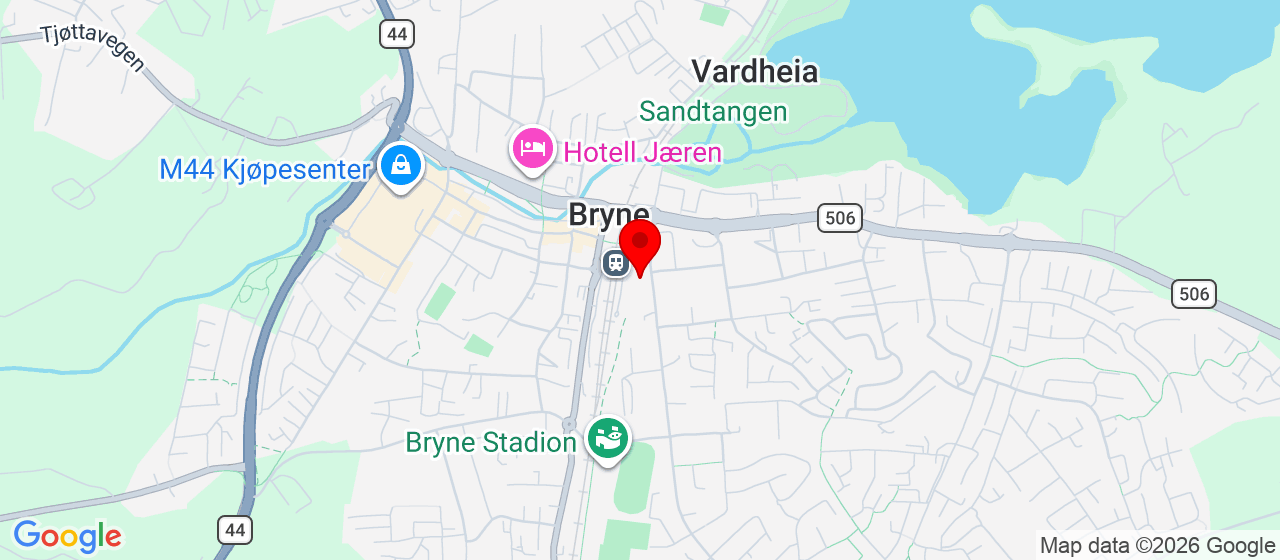 Kart over Hetlandsgata 9 Bryne