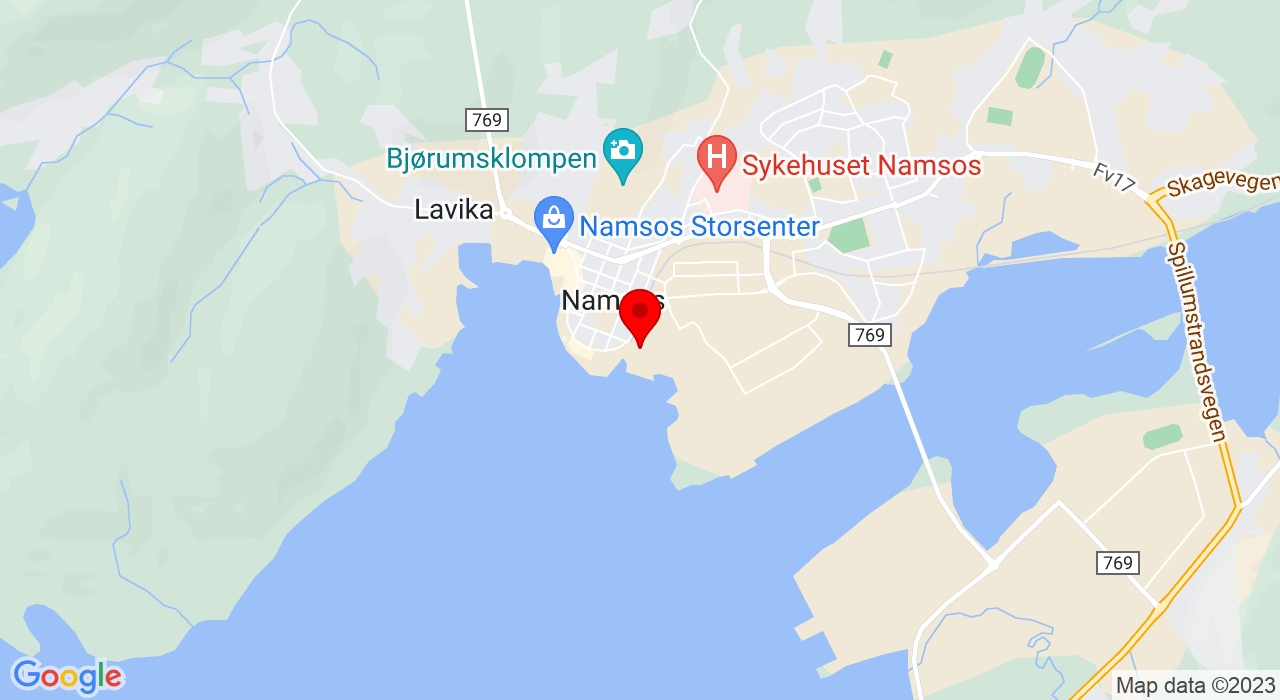 Google Map of Sandgata 4,7800+NAMSOS