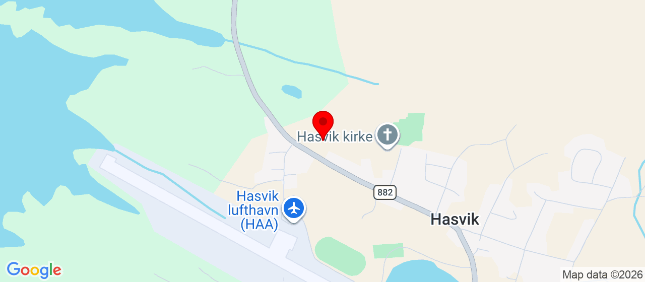 Kart over Storgata 37 Hasvik