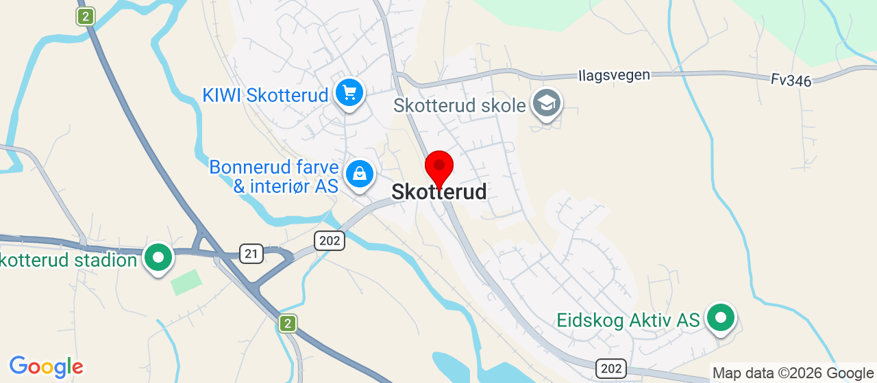 Kart over Postboks 95 SKOTTERUD