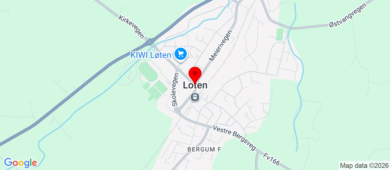 Kart over Løten LØTEN