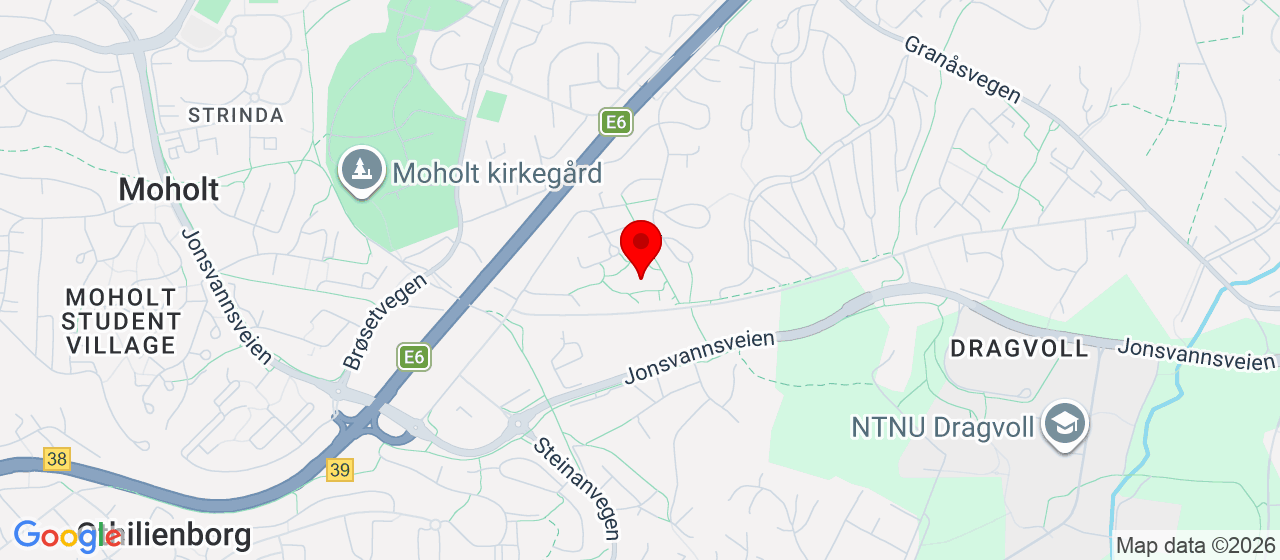 Kart over Åsvang skole 