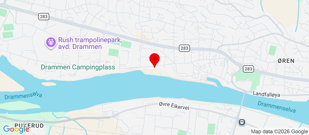 Kart over Buskerudveien 33 DRAMMEN