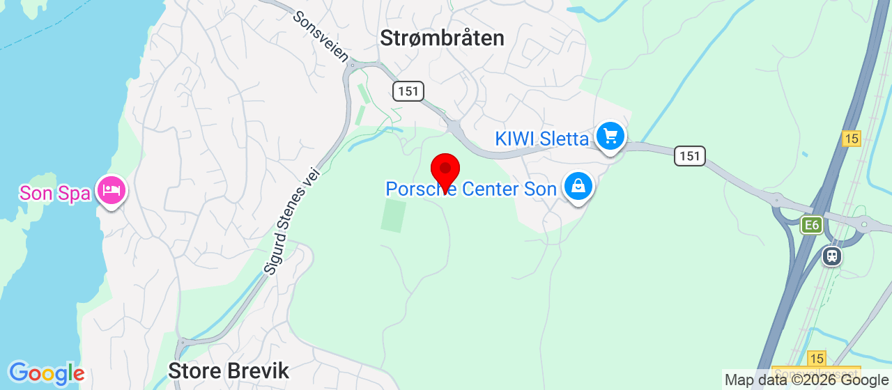 Kart over Sonsveien 53 SON