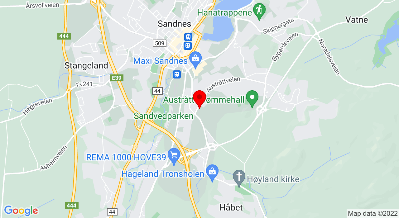 Google Map of Austrått skole,+SANDNES