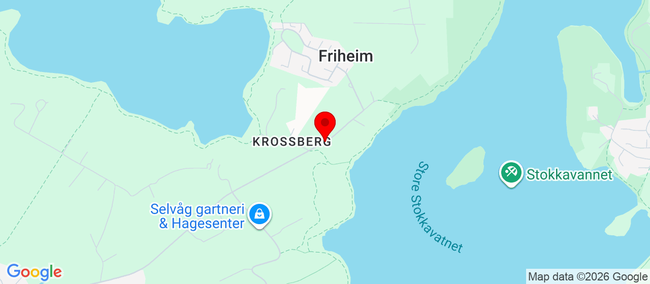 Kart over Krossbergveien 115 Hafrsfjord