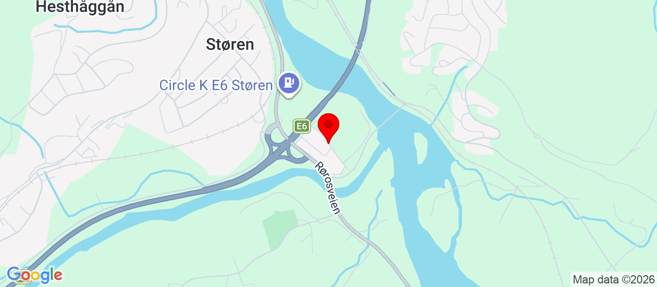 Kart over Presteigen Støren