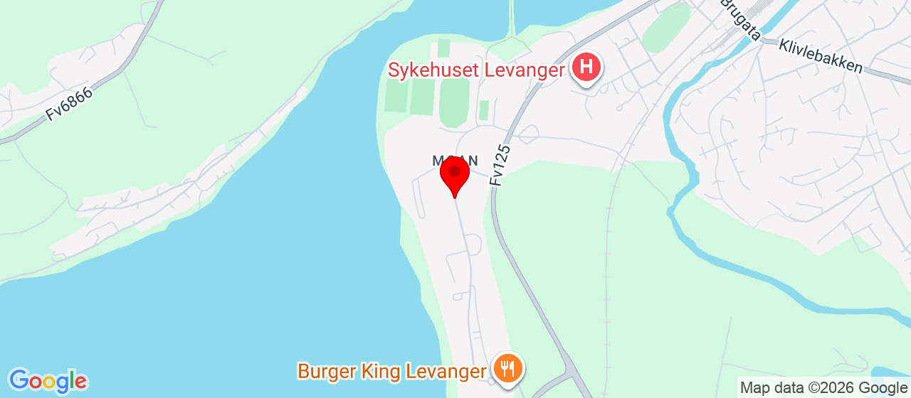 Kart over moafjæra Levanger