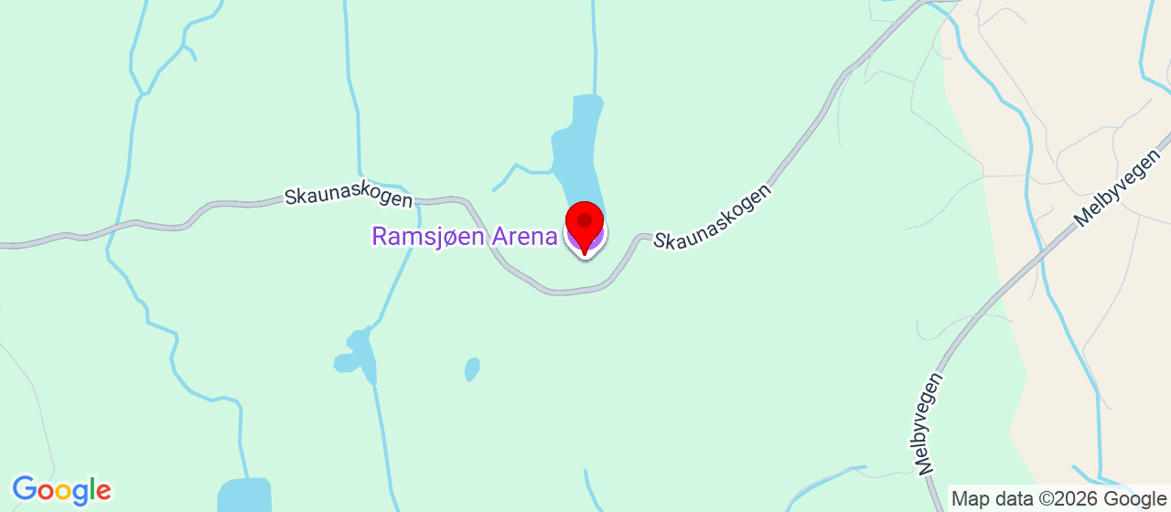 Kart over Ramsjøen Arena SKAUN