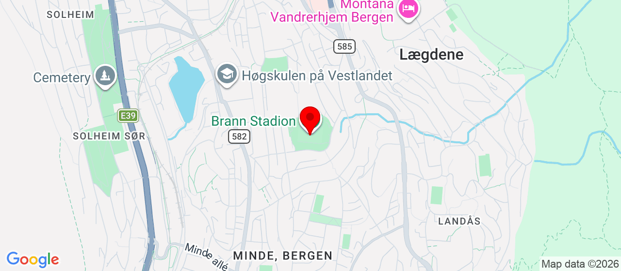 Kart over Kniksens plass 3 BERGEN