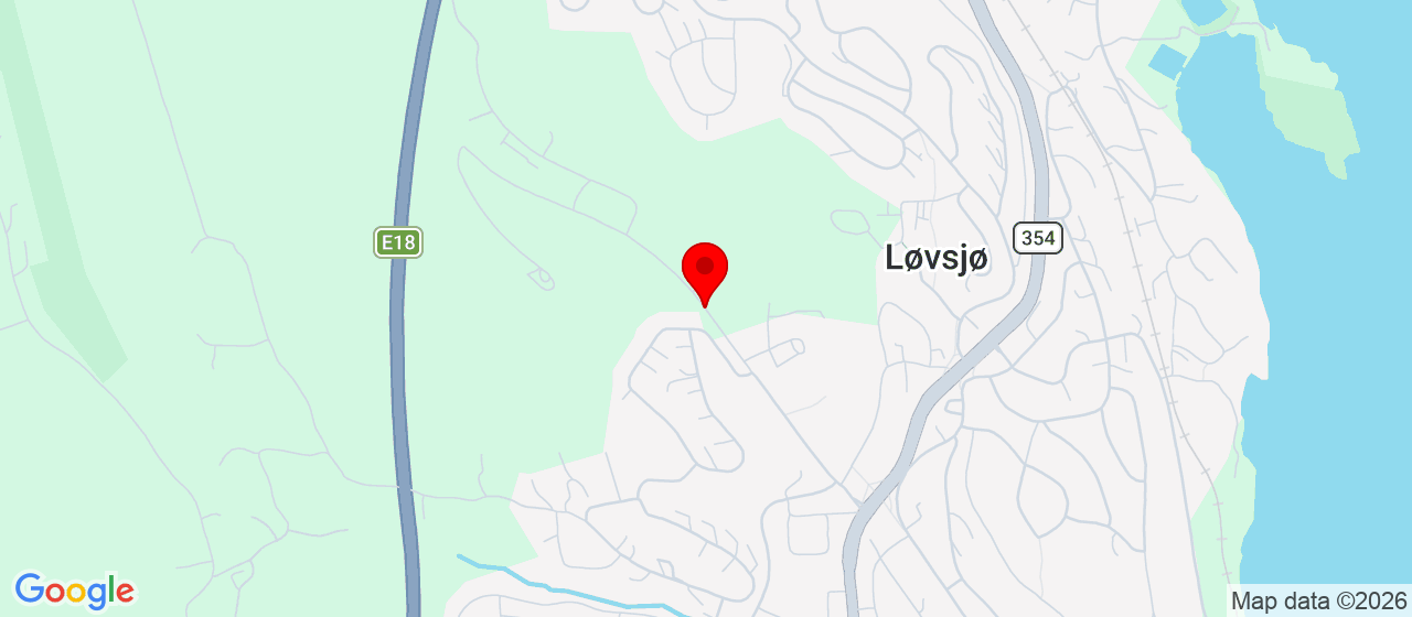 Kart over Lundedalen Porsgrunn