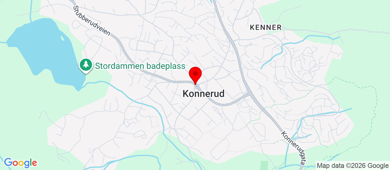 Kart over Konnerud skistadion, sletta klubbhus 